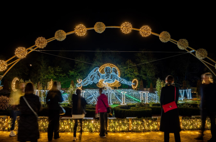 Instalacja Zegar, Królewski Ogród Światła